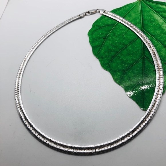 Sterling Silver 6mm 18" Omega - Picture 5 of 6